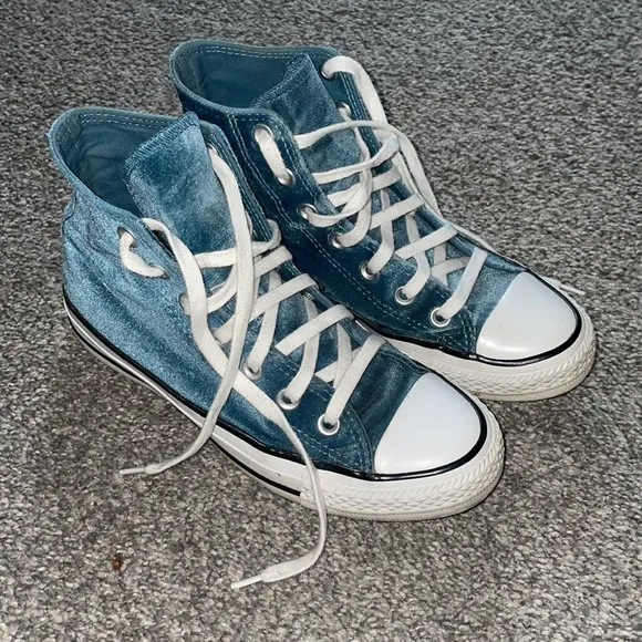 {Converse Chuck Taylor All Star} limited edition velvet high tops