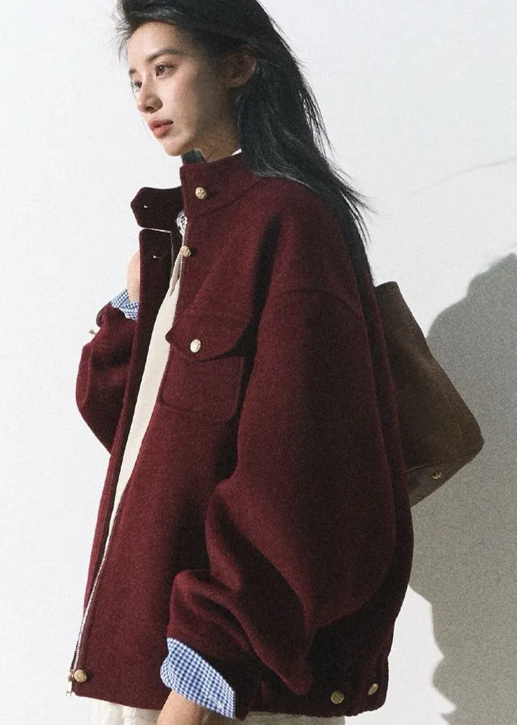 Crimson Field Shirt Jacket – Oversized Utility Style