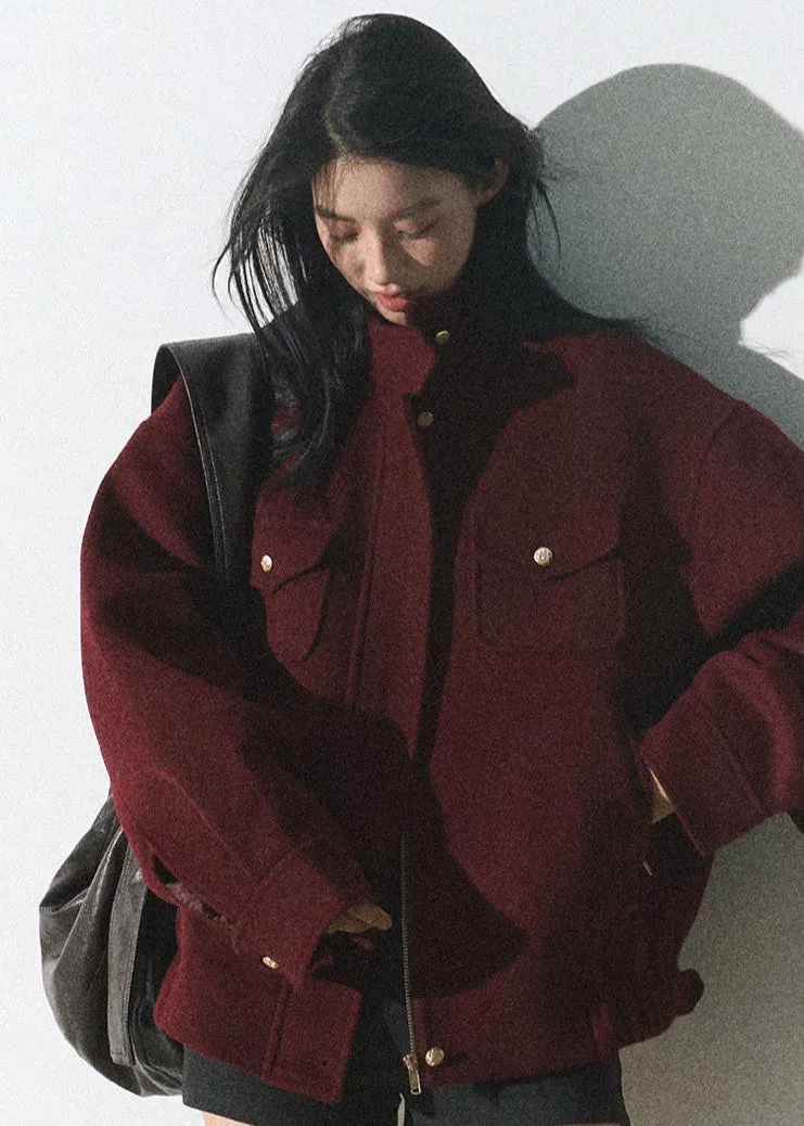 Crimson Field Shirt Jacket – Oversized Utility Style