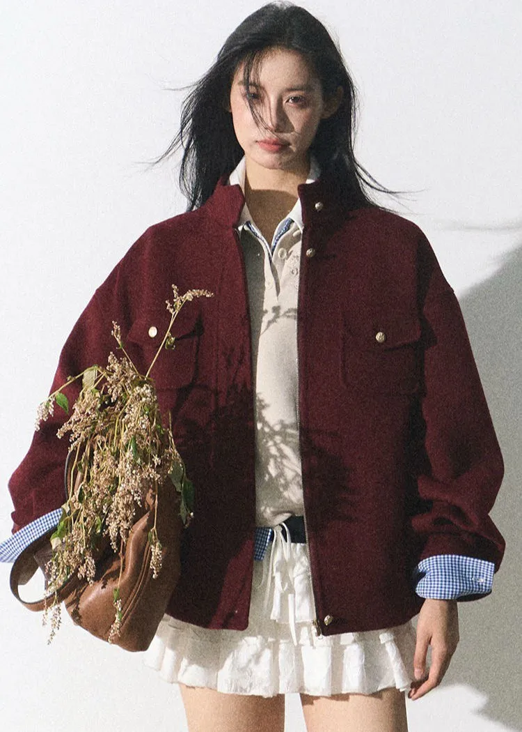 Crimson Field Shirt Jacket – Oversized Utility Style