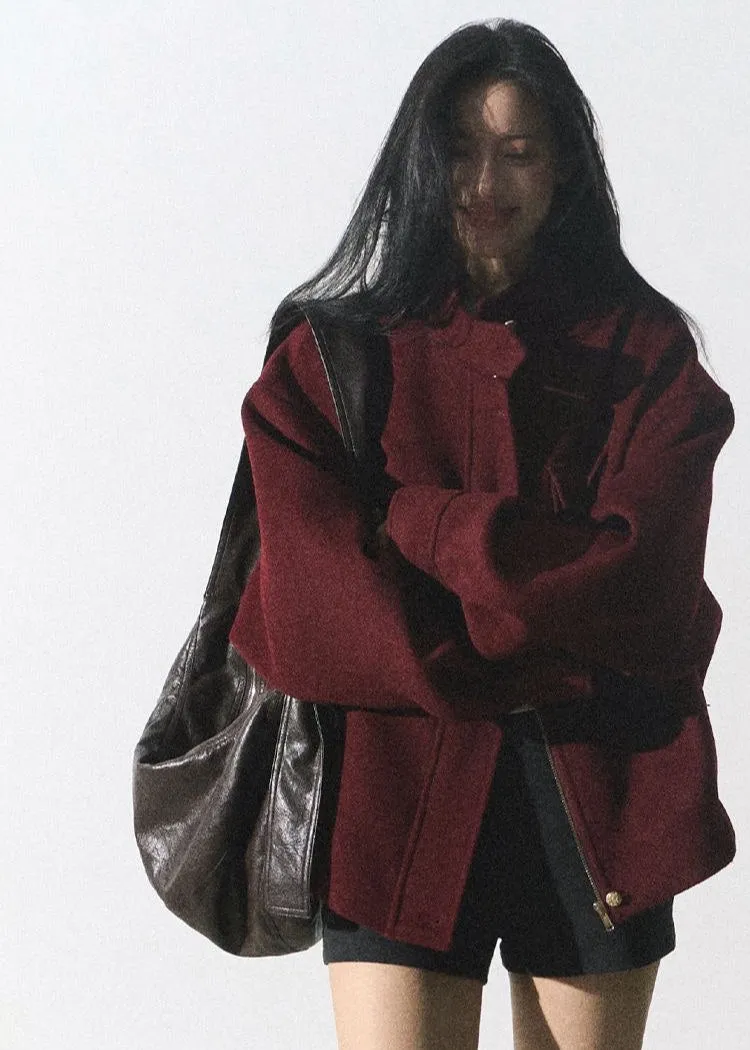 Crimson Field Shirt Jacket – Oversized Utility Style