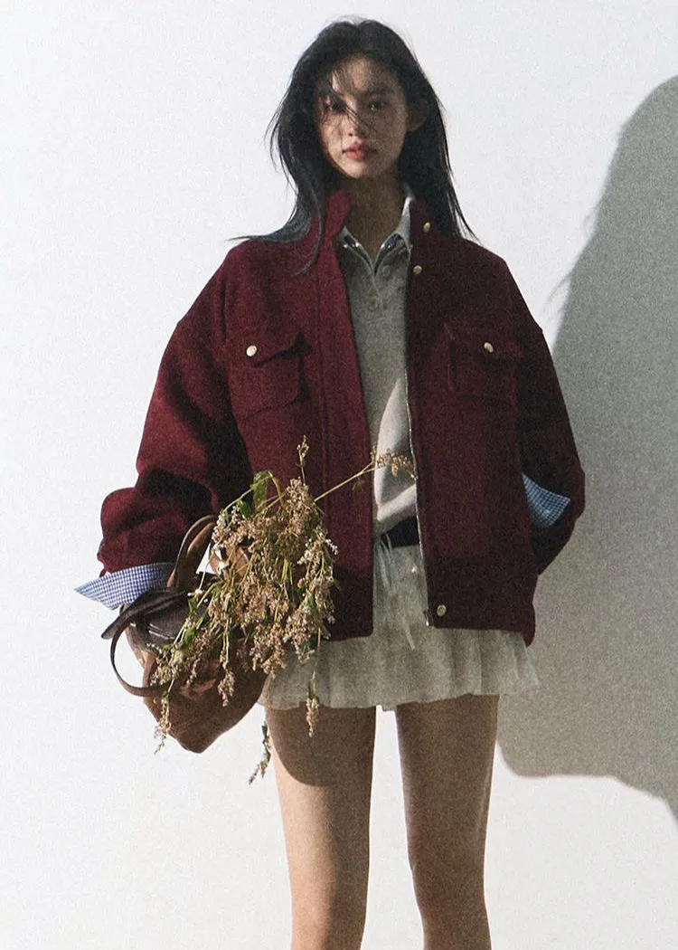 Crimson Field Shirt Jacket – Oversized Utility Style