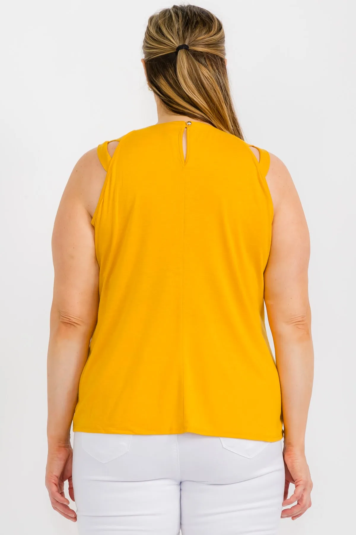CRISS CROSS CUT OUT STRAP TANK