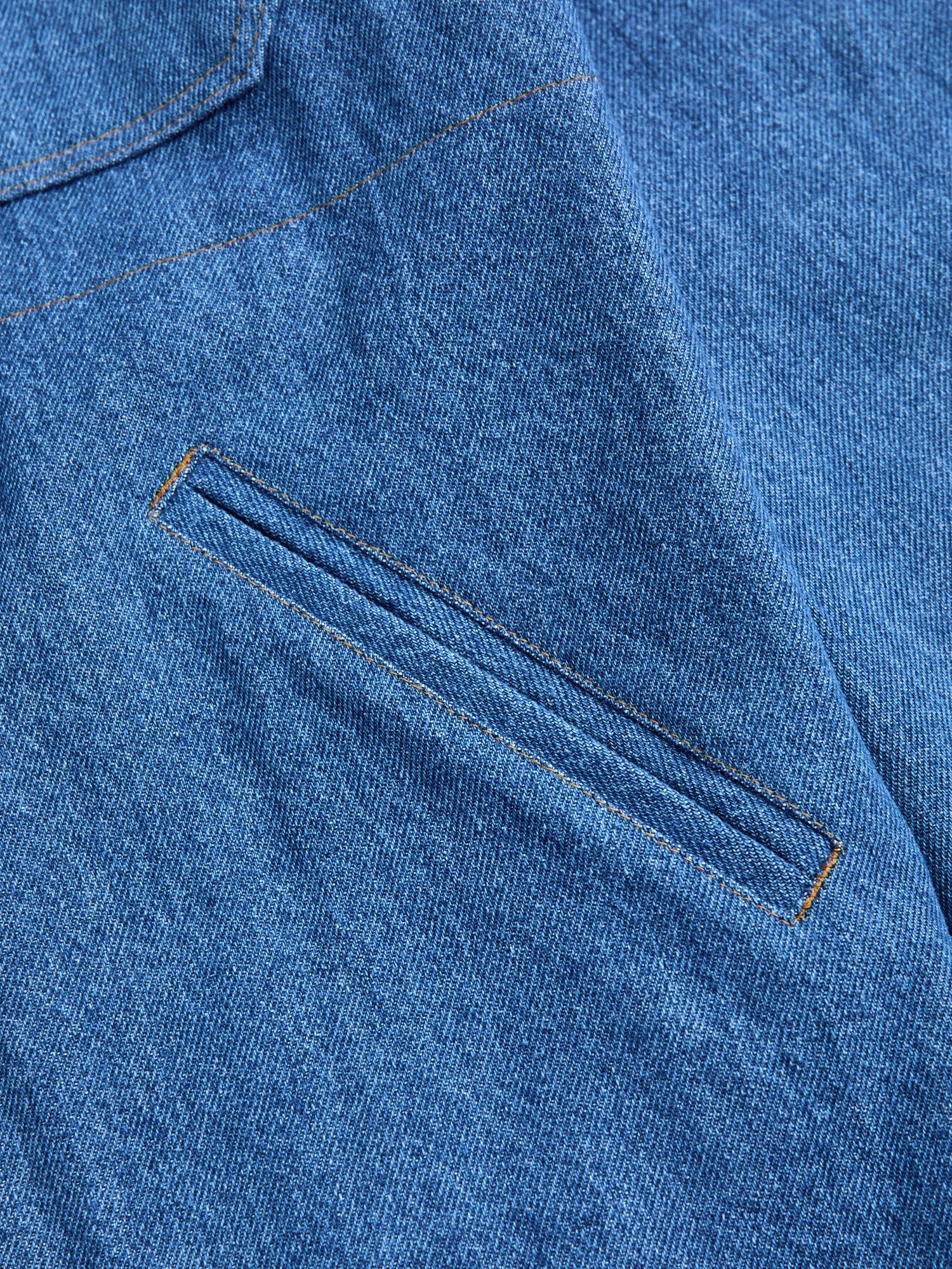 Crissman Denim Overshirt in Sky Blue