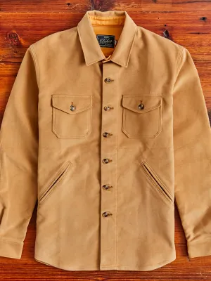 Crissman Overshirt in Camel Moleskin
