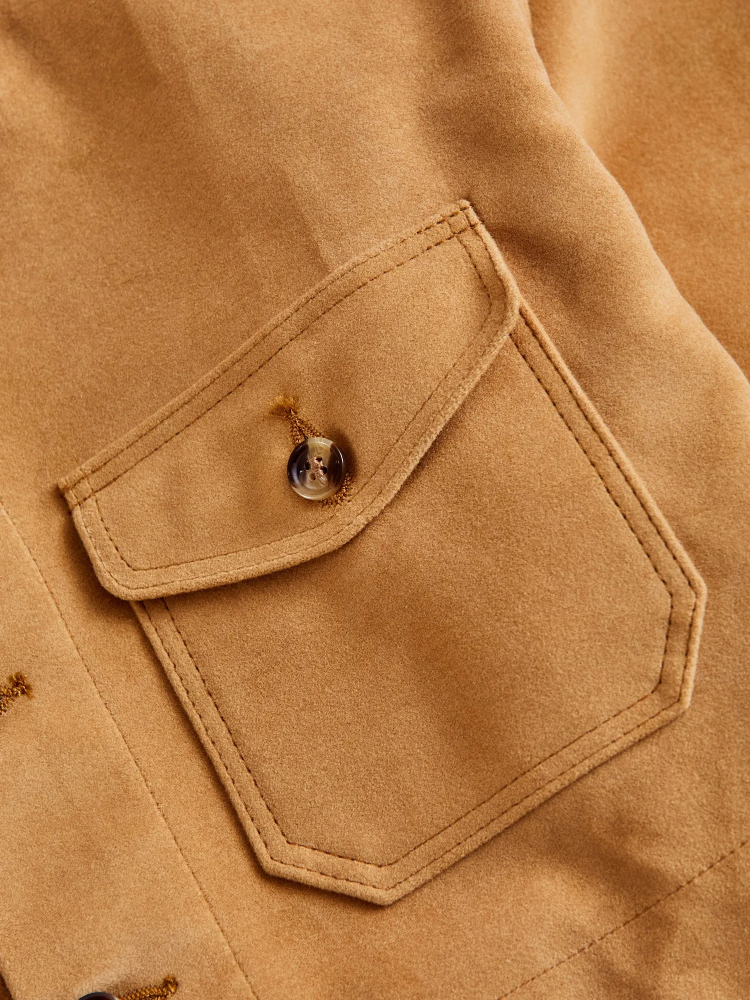 Crissman Overshirt in Camel Moleskin