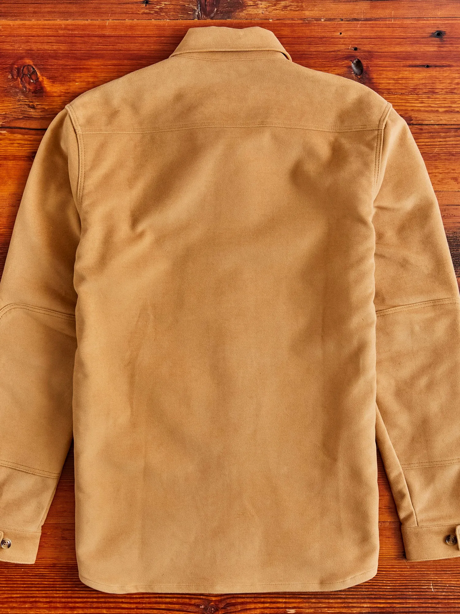 Crissman Overshirt in Camel Moleskin