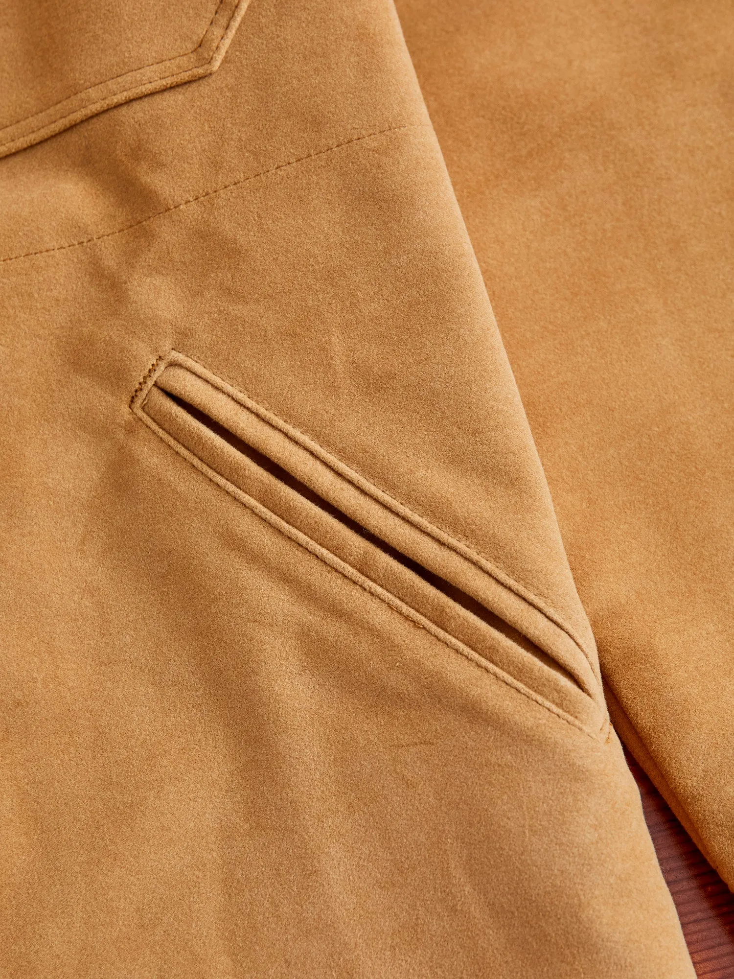 Crissman Overshirt in Camel Moleskin