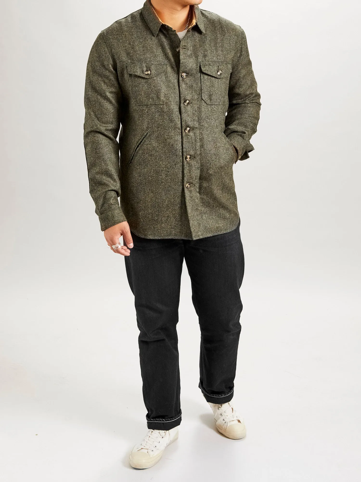 Crissman Overshirt in Hunter Green