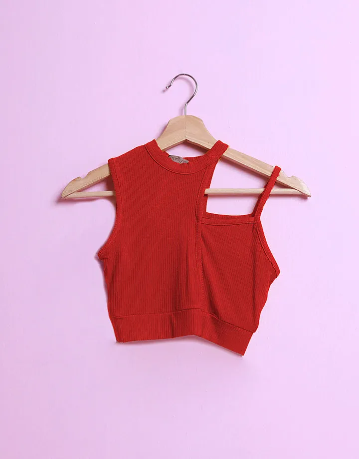 Cut-Out Crop Top