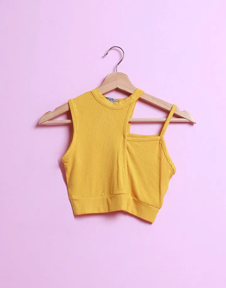 Cut-Out Crop Top