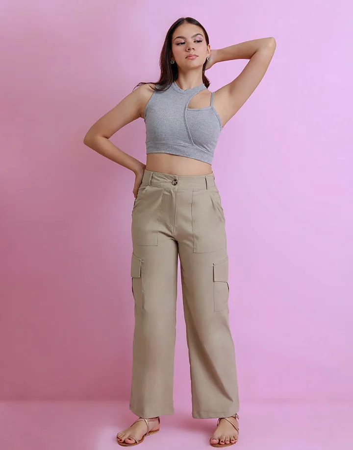 Cut-Out Crop Top