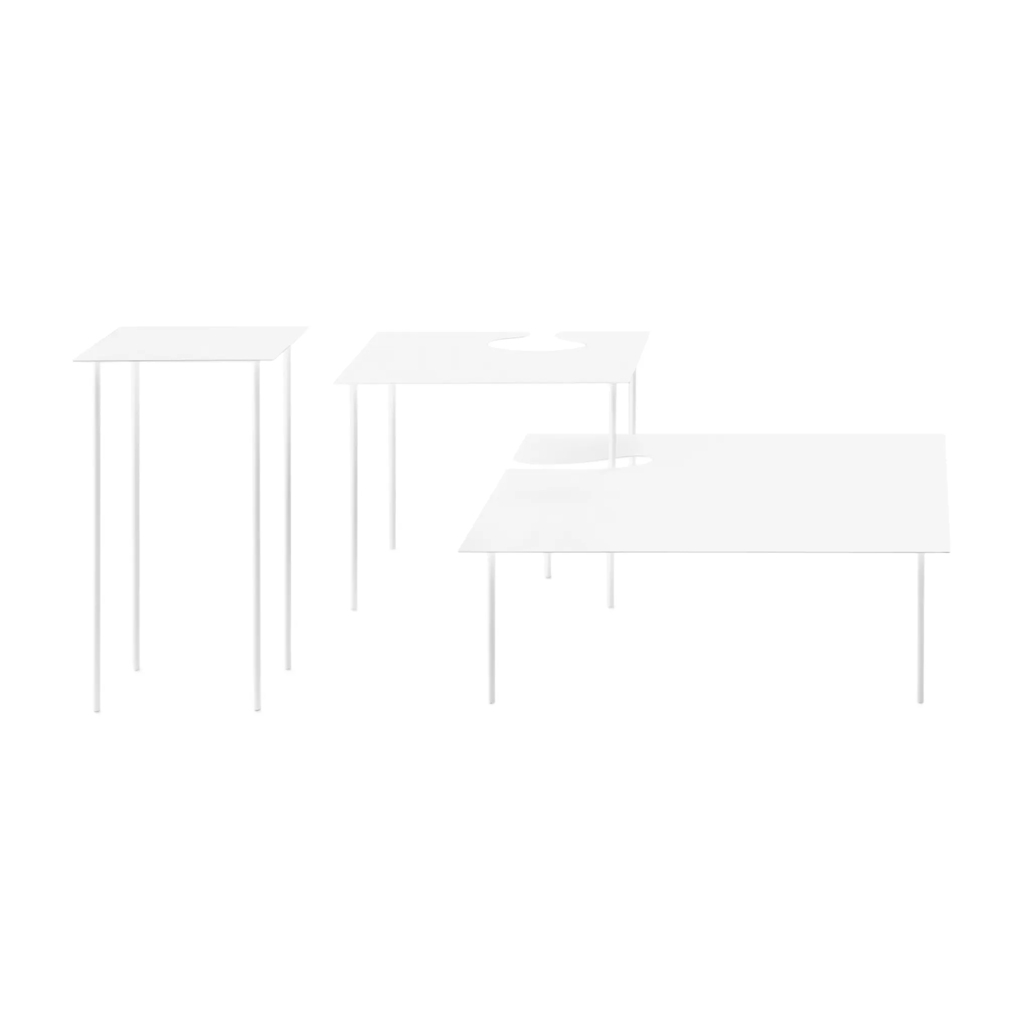 Cut-Out Rectangular Coffee Table | Desalto Softer than Steel