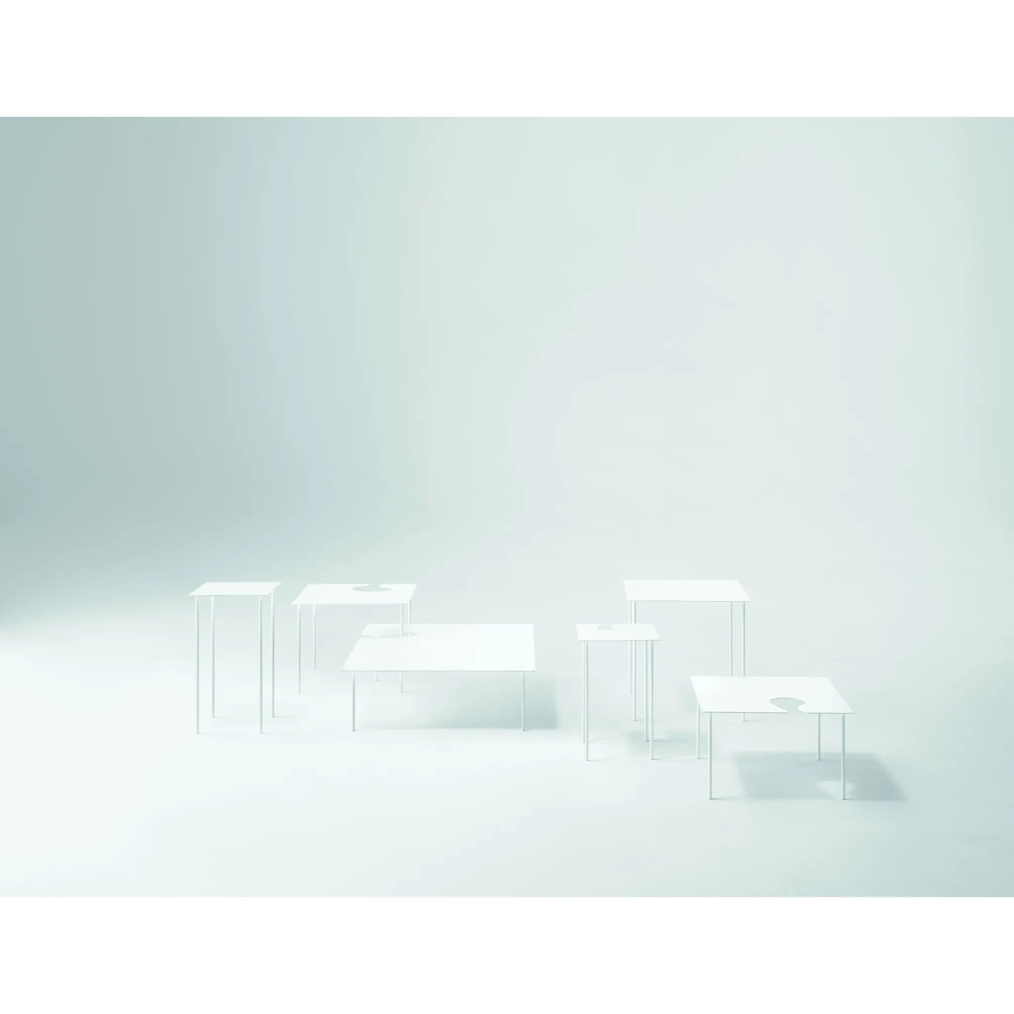 Cut-Out Rectangular Coffee Table | Desalto Softer than Steel