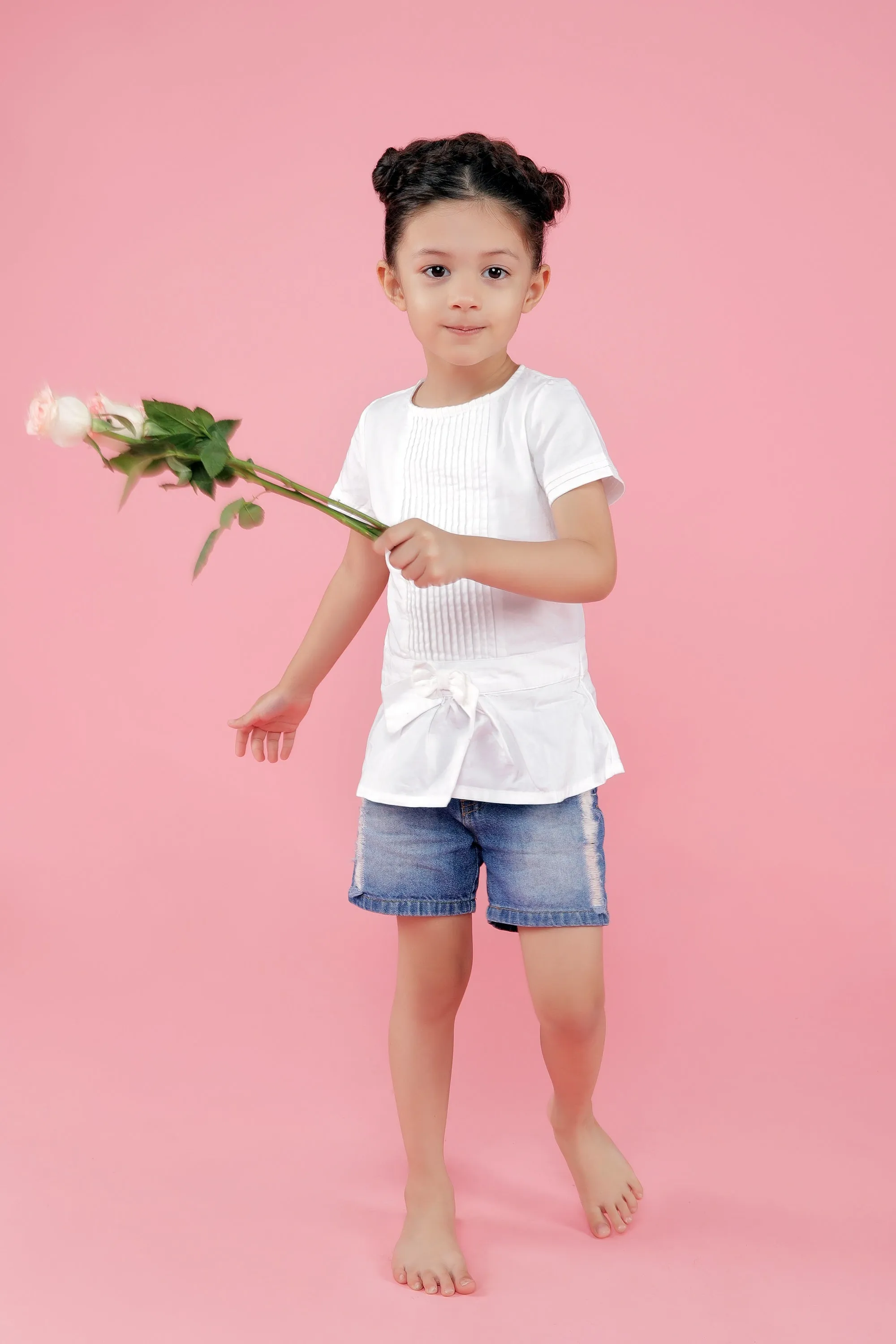 Dainty White Organic Cotton Top