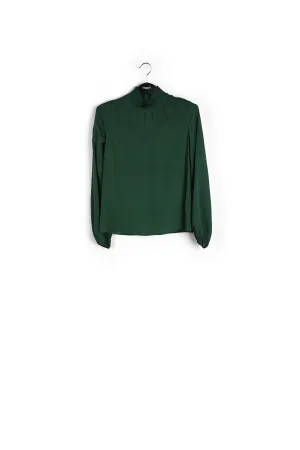 Dark green loose-fit top
