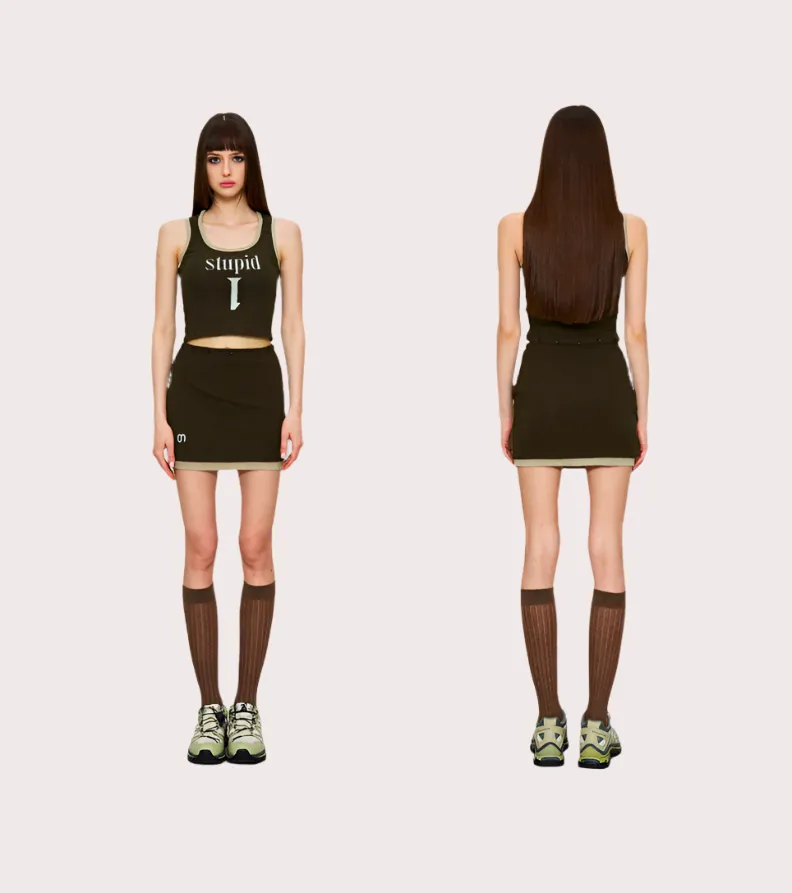 Detachable Tank & Skirt Set