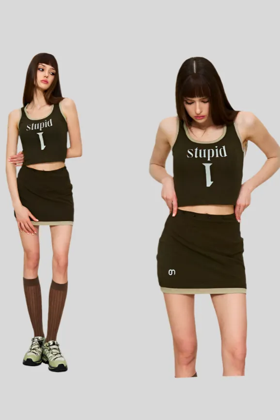 Detachable Tank & Skirt Set