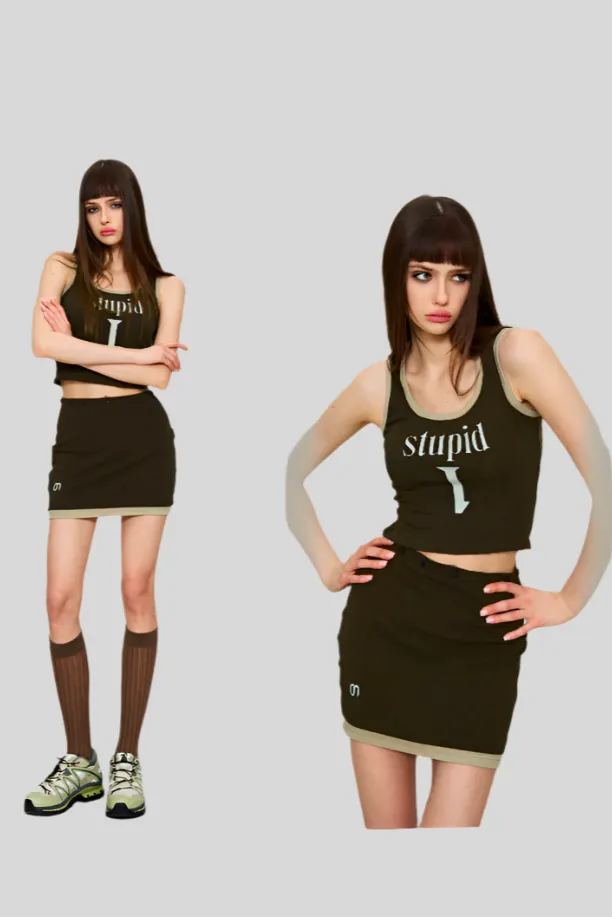 Detachable Tank & Skirt Set