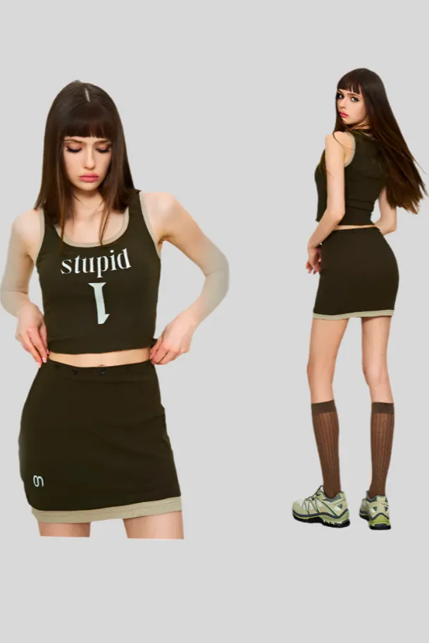 Detachable Tank & Skirt Set