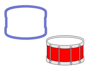 Drum Cookie Cutter
