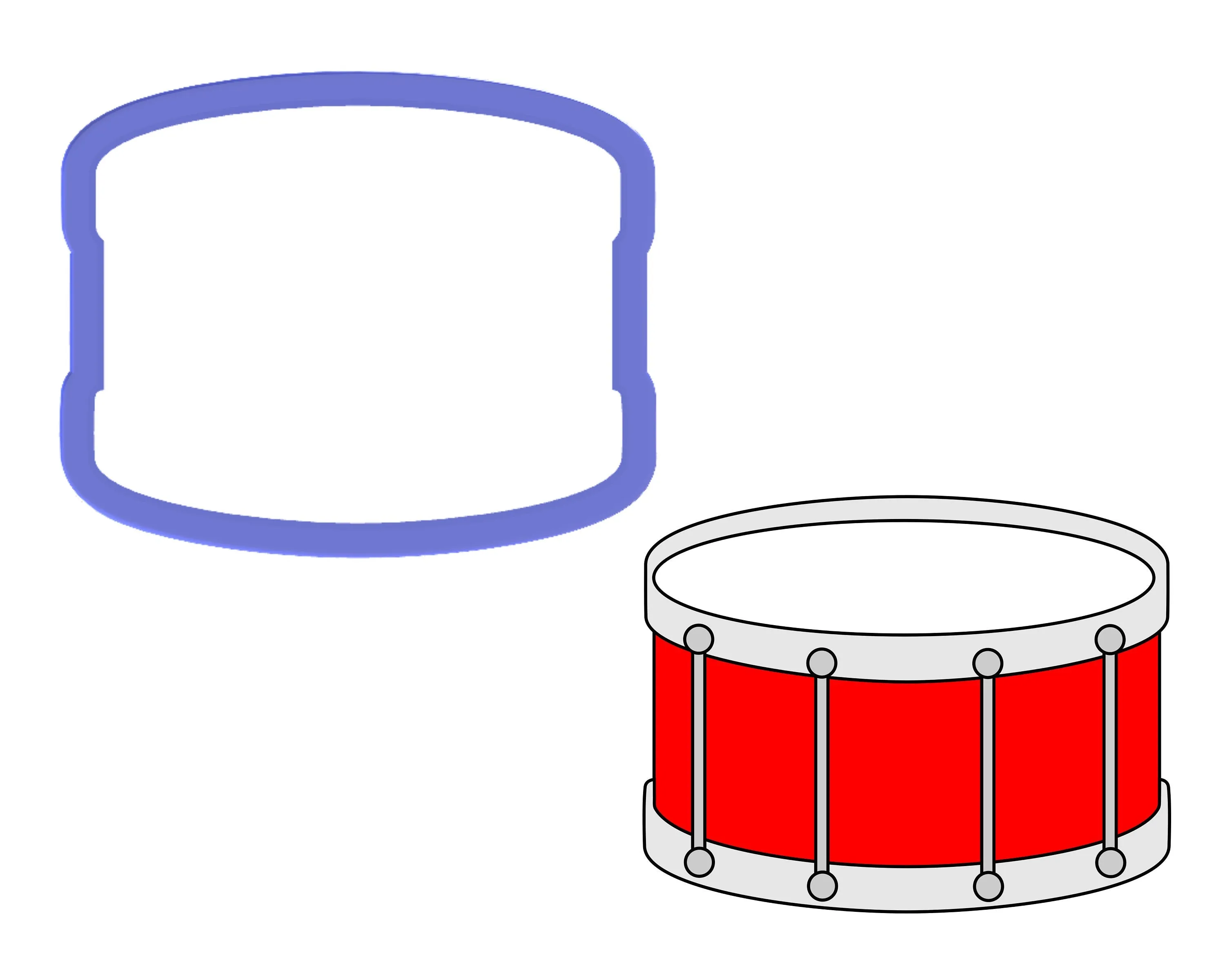 Drum Cookie Cutter