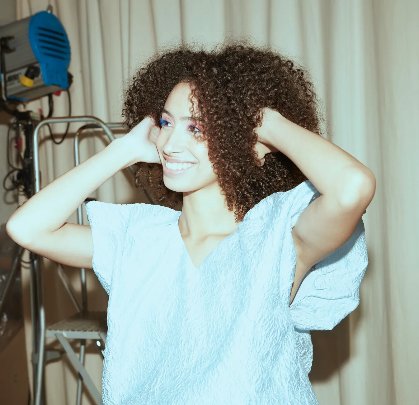 Ebba Wing top - Light Blue