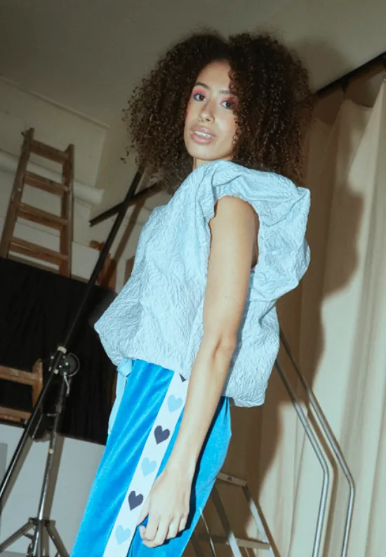 Ebba Wing top - Light Blue