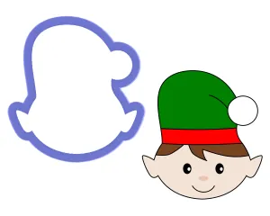Elf Face Cookie Cutter
