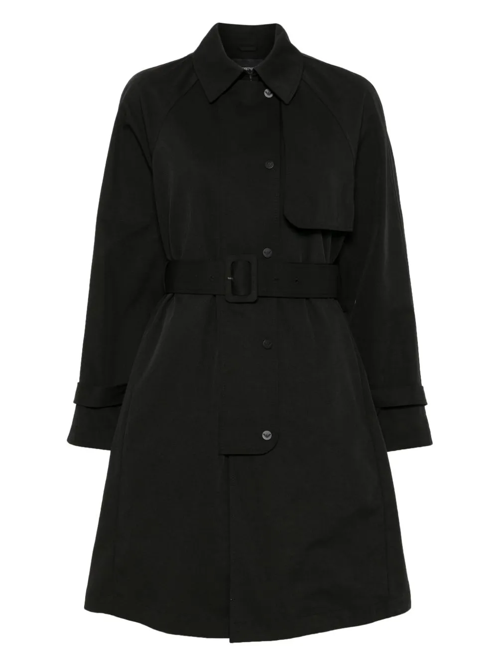 Emporio Armani Cotton Blend Trench Coat