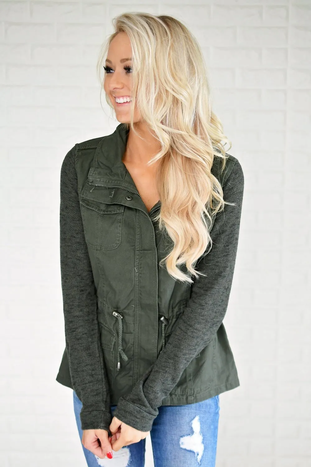 Essential Olive Utility Jacket