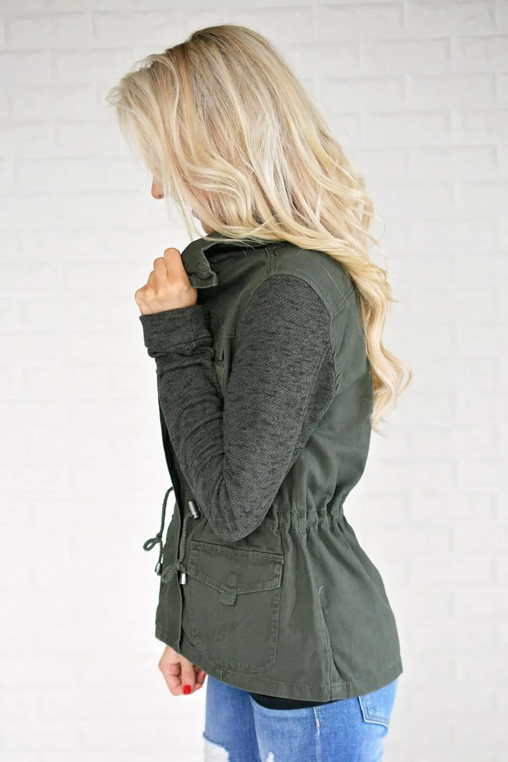 Essential Olive Utility Jacket