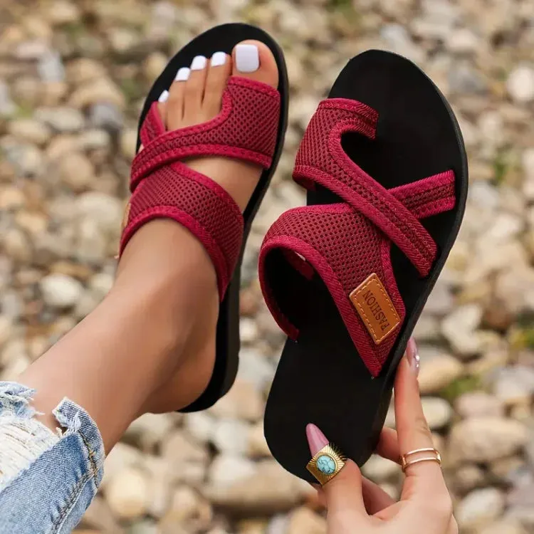 Estefanía® | Sandals With Perforated Mesh Slip-On Design