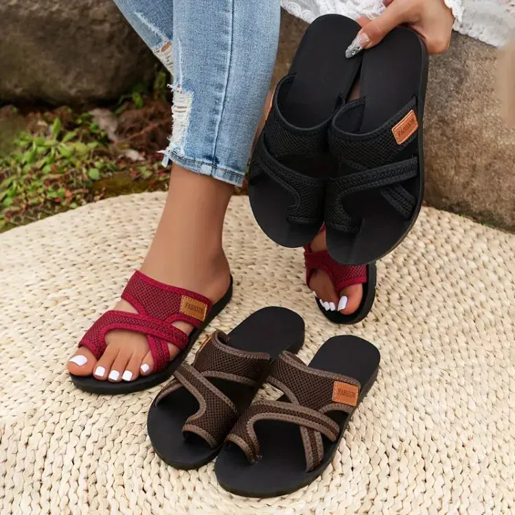 Estefanía® | Sandals With Perforated Mesh Slip-On Design