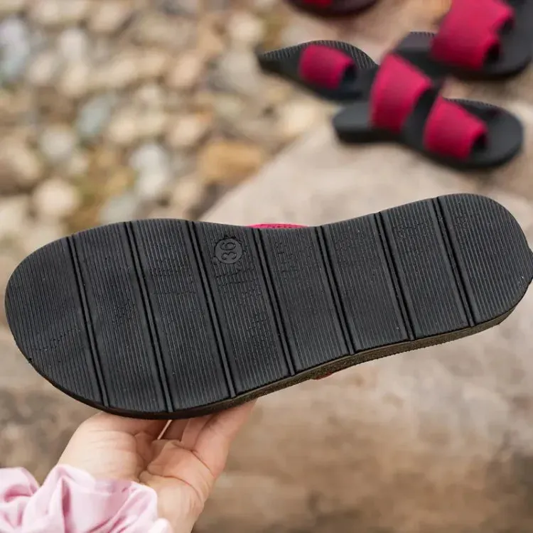 Estefanía® | Sandals With Perforated Mesh Slip-On Design