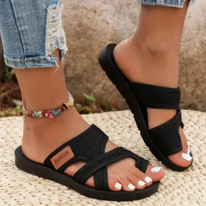 Estefanía® | Sandals With Perforated Mesh Slip-On Design