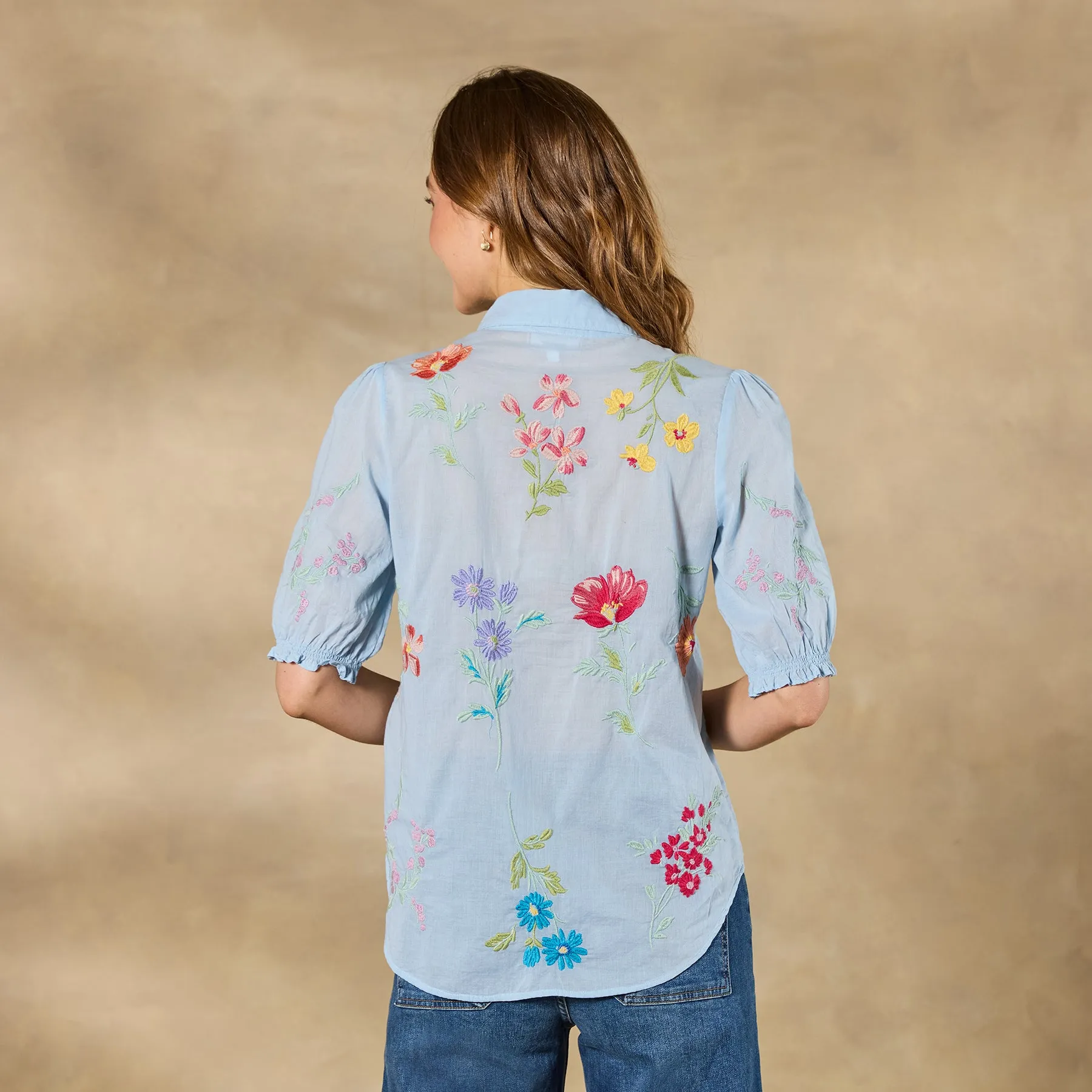 Evangelina Smocked Shirt