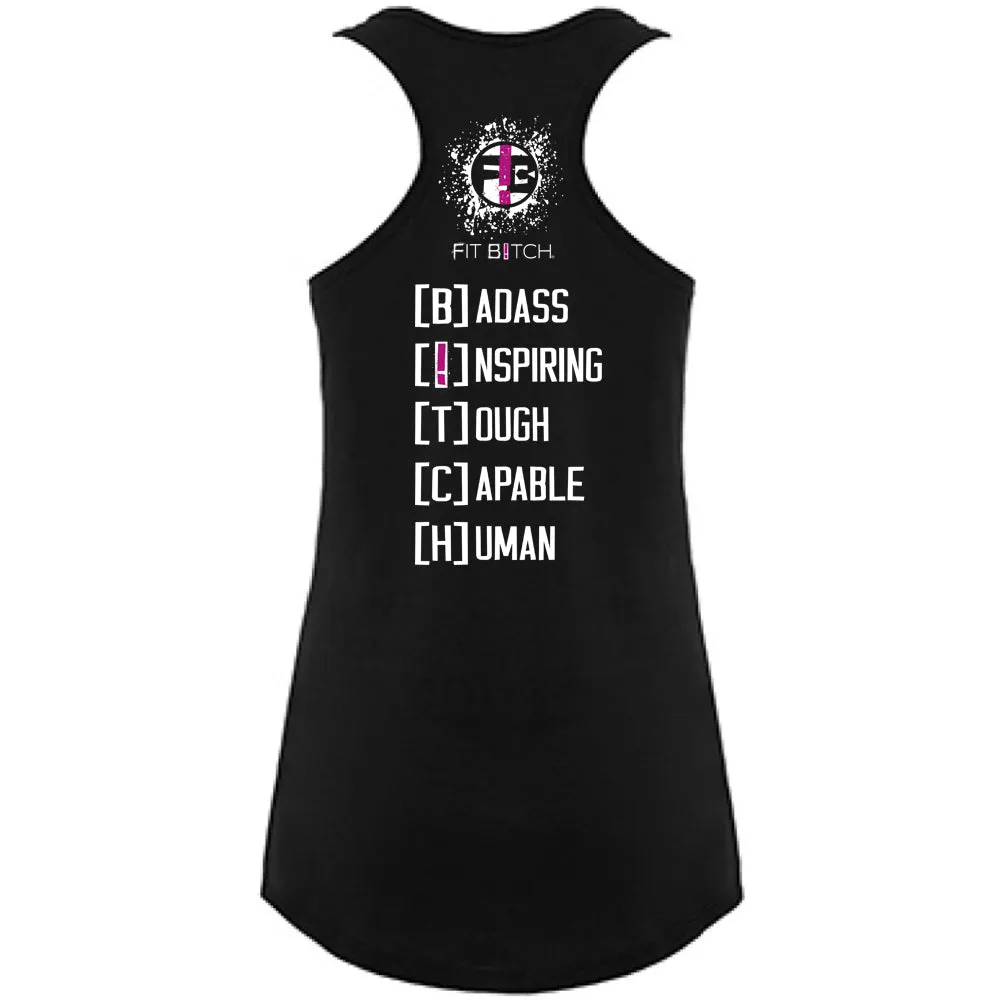 Fit Bitch - Racerback - Badass - Limited Raspberry