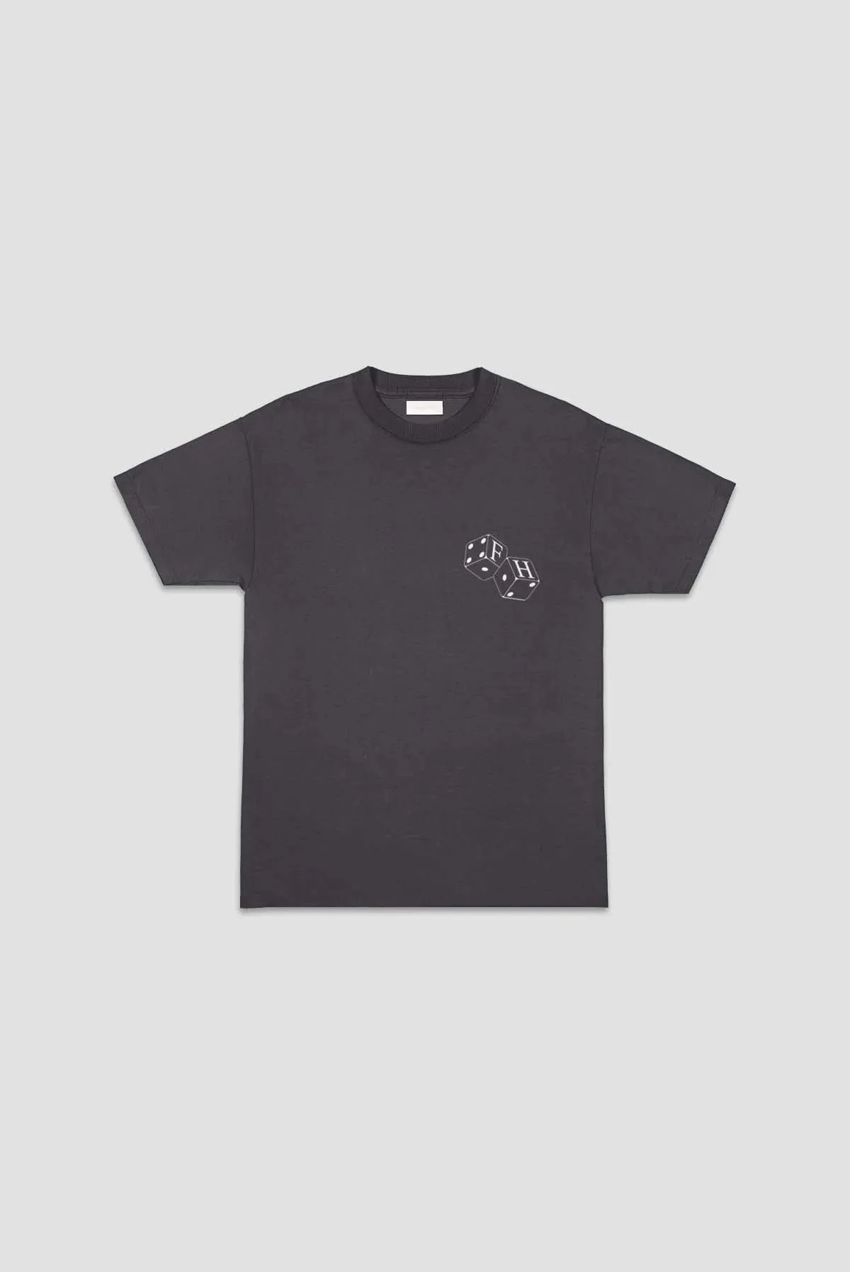 Flaneur Homme DICES T-SHIRT IN VINTAGE WASHED BLACK