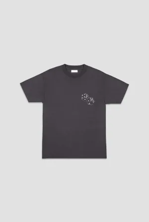 Flaneur Homme DICES T-SHIRT IN VINTAGE WASHED BLACK