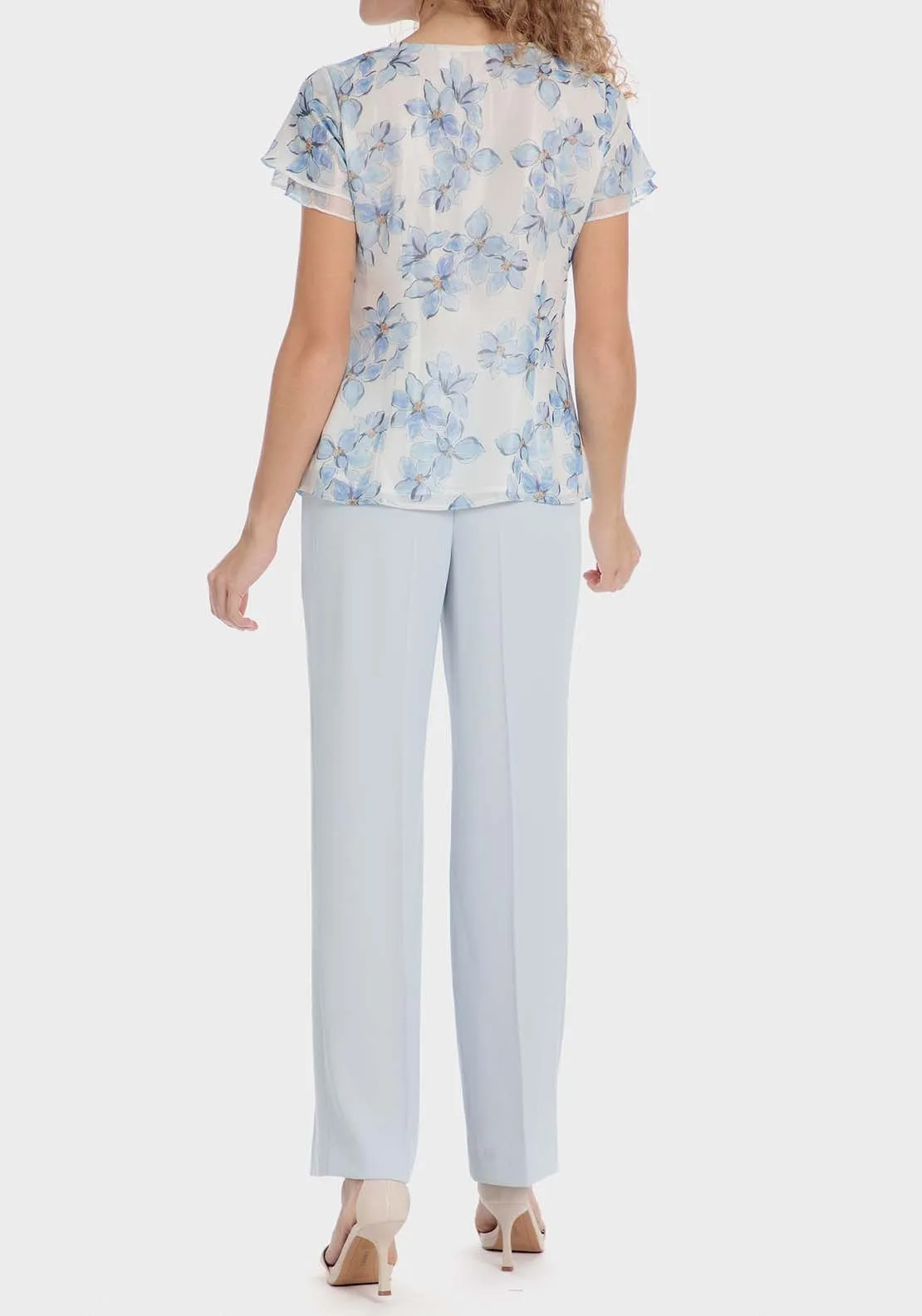 Floral print blouse - Blue