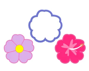 Flower - Hibiscus - Cookie Cutter