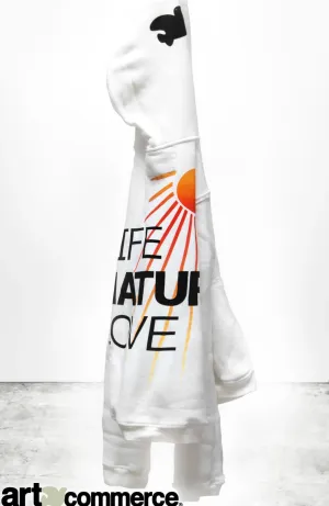 Fluff Zip Hoodie - white out