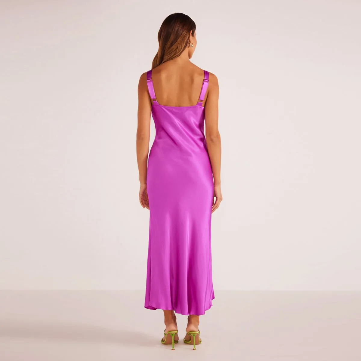 Gaia V Neck Slip Midi Dress