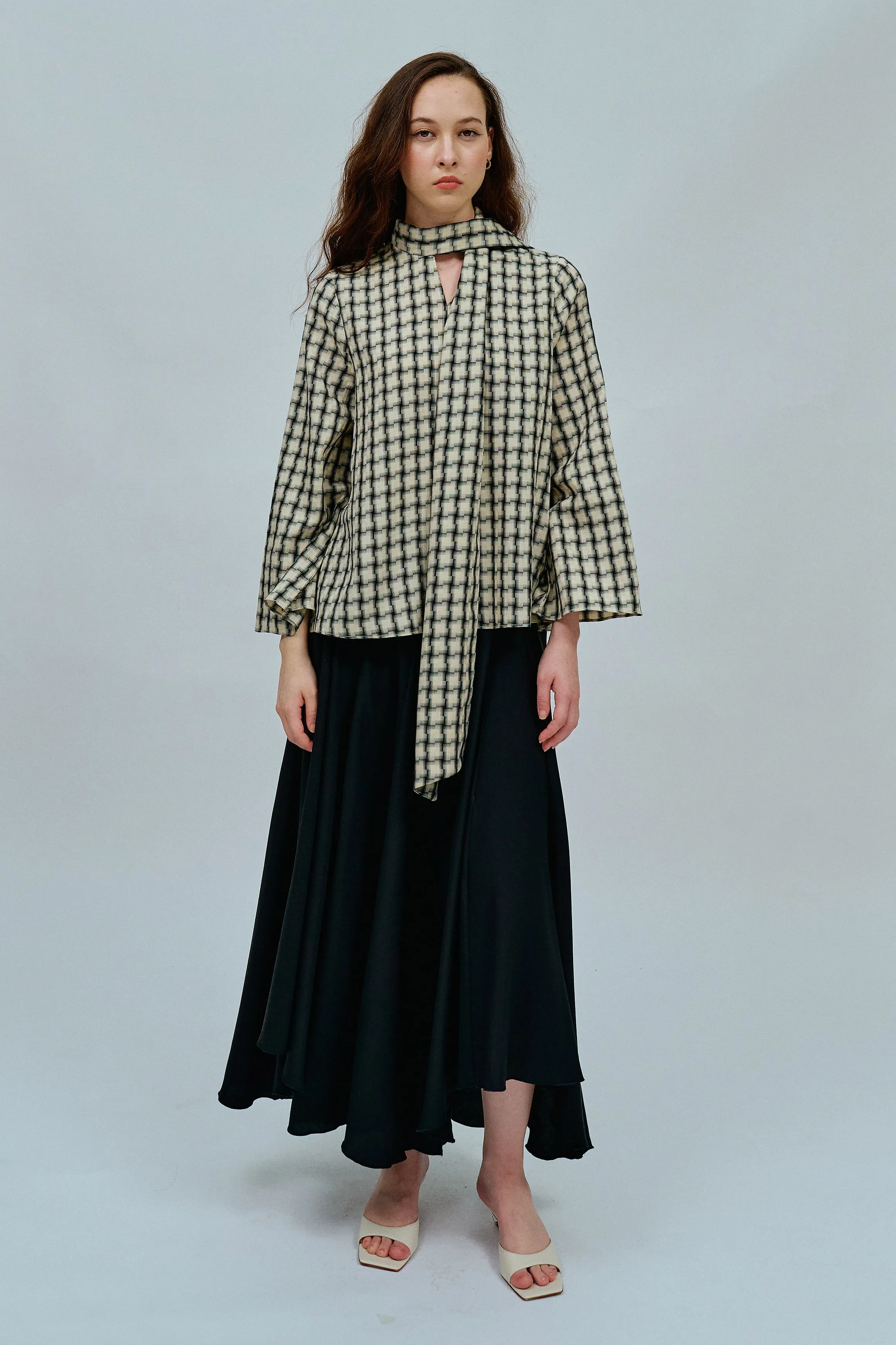 Gallery Bow Blouse in Cream