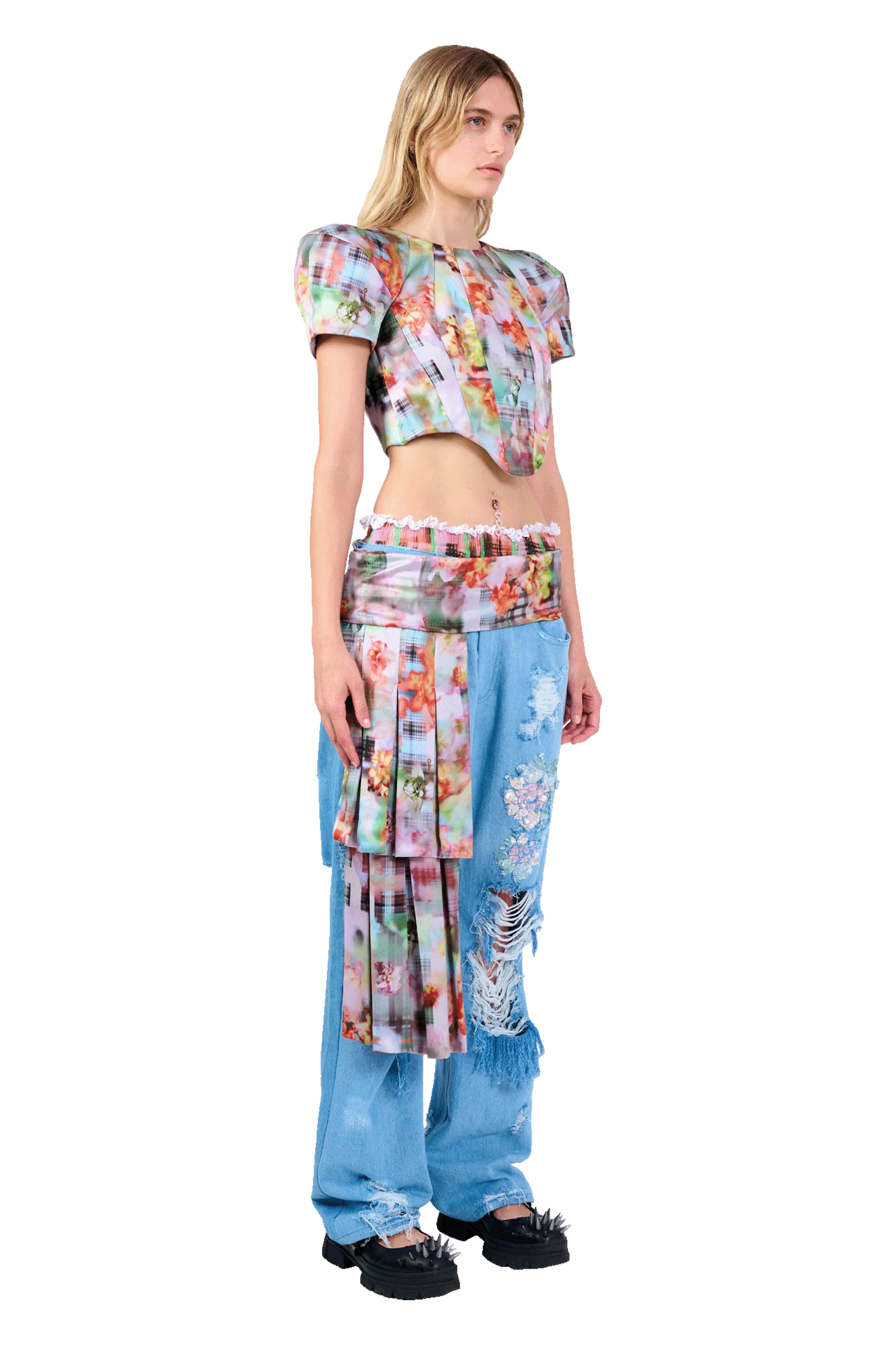 GARDEN BLUR AVA CORSET