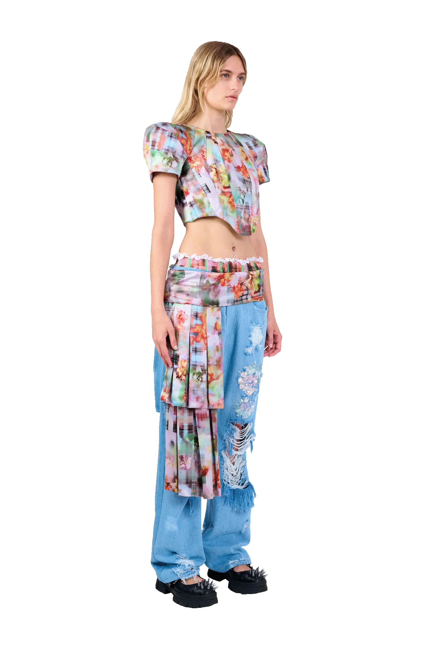 GARDEN BLUR AVA CORSET