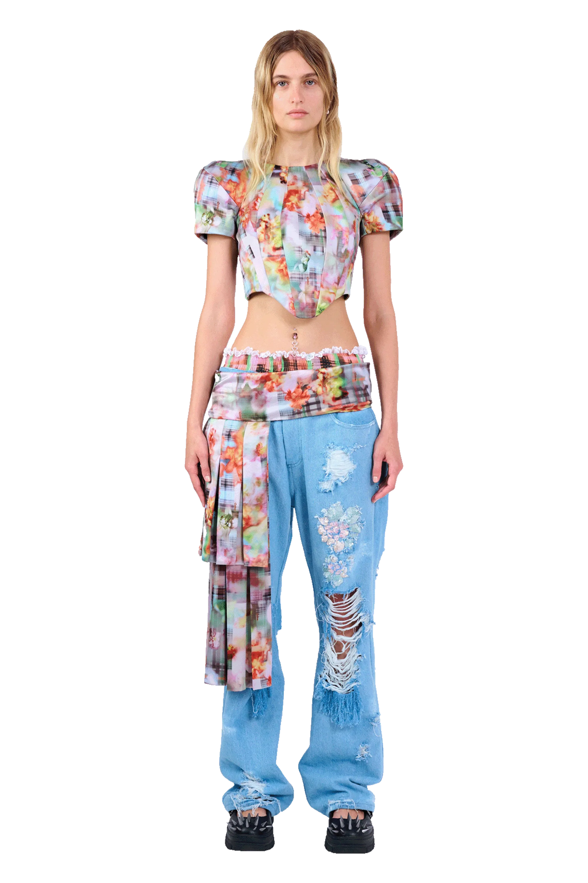 GARDEN BLUR AVA CORSET