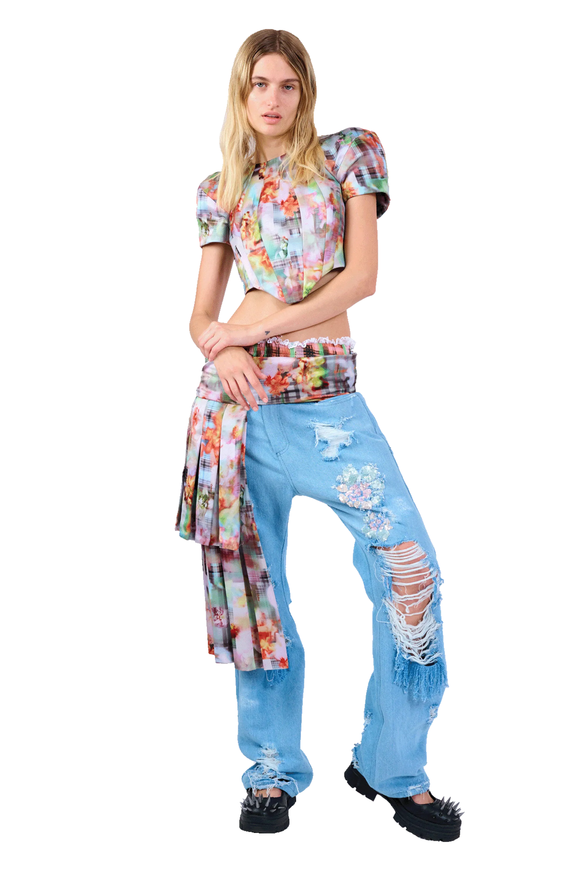 GARDEN BLUR AVA CORSET