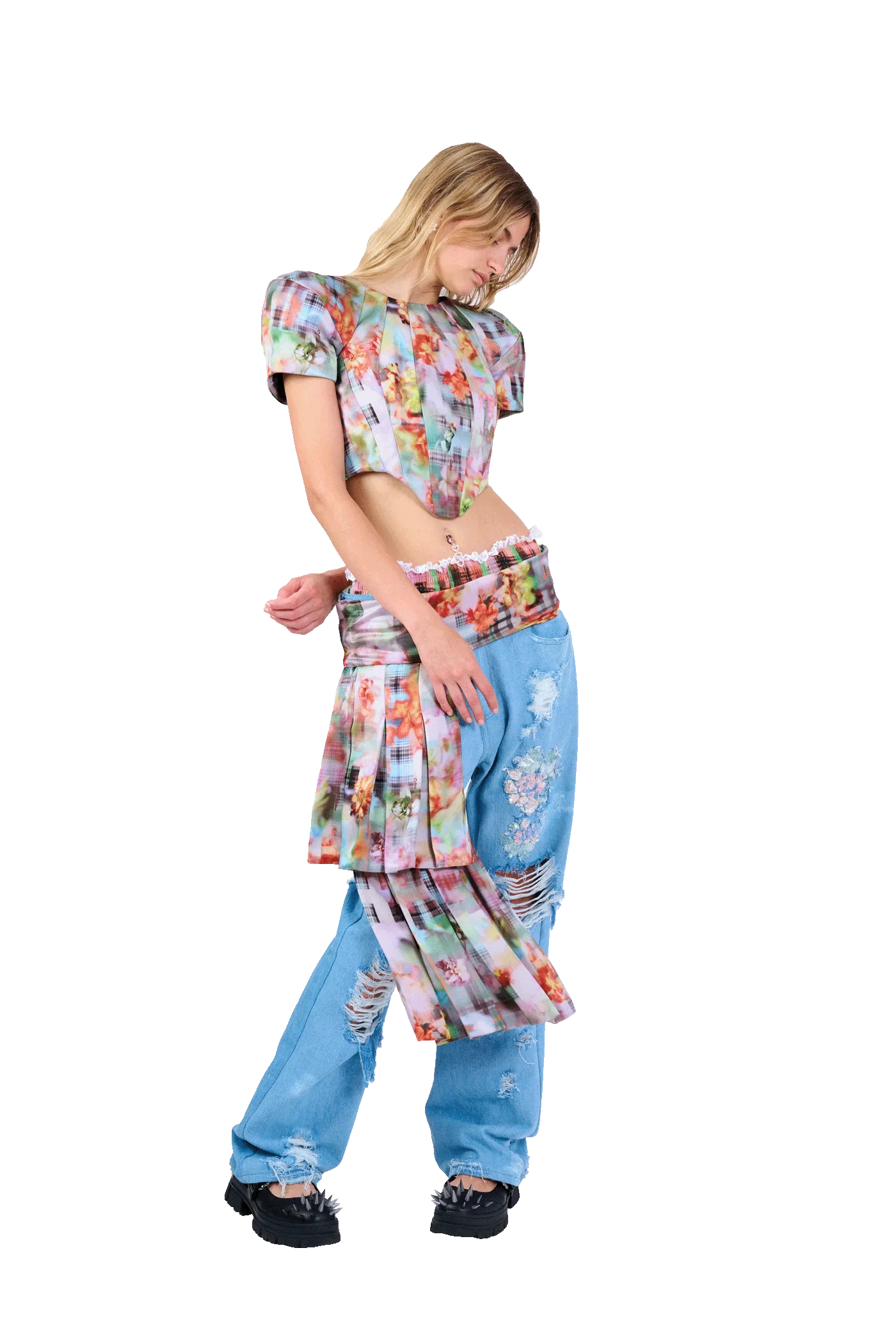 GARDEN BLUR AVA CORSET